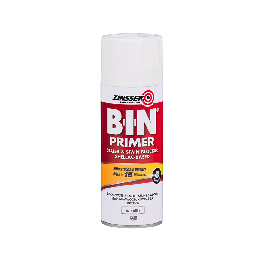 Zinsser BIN® ShellacBase Primer Sealer Stain Killer Spray 1