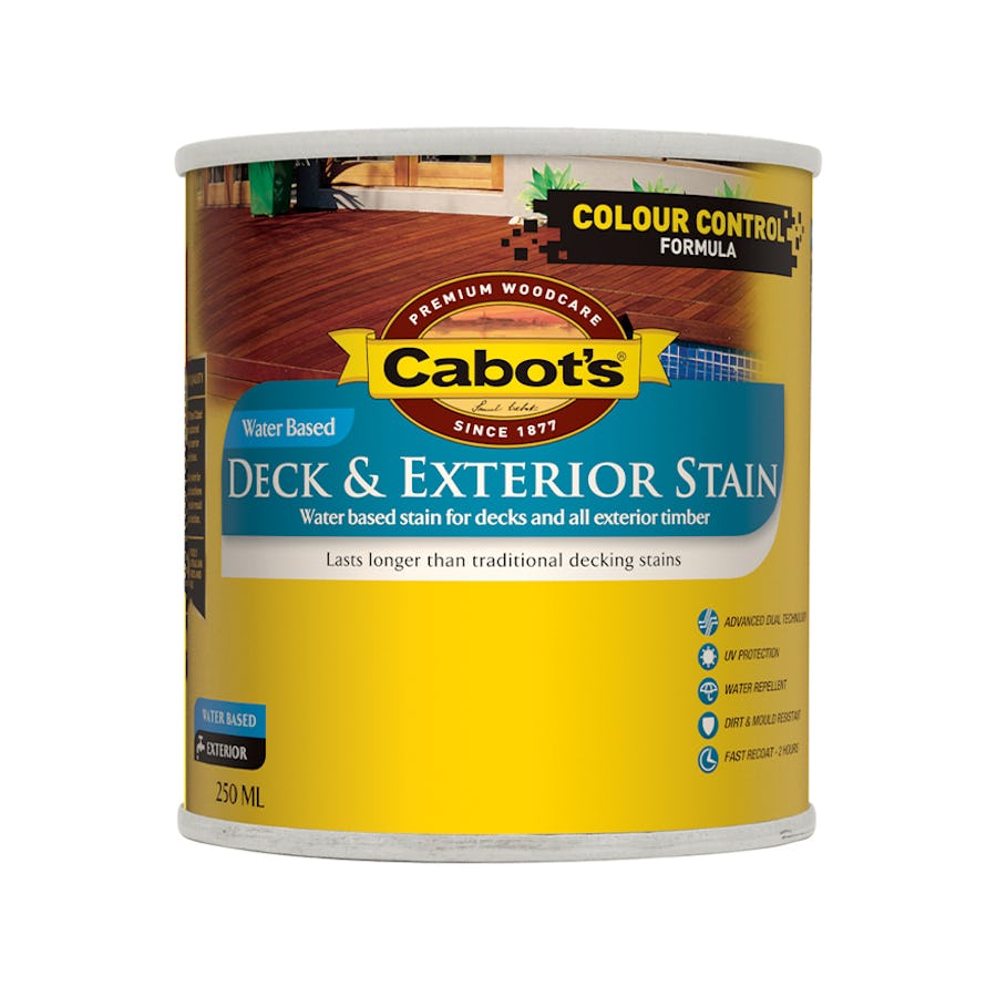 Cabot's Deck & Exterior Stain Water Based Jarrah 250ml