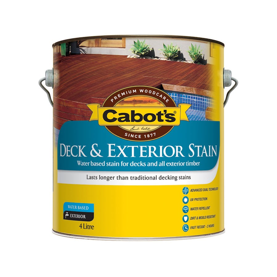 Cabot's Deck & Exterior Stain Water Based Merbau 4L