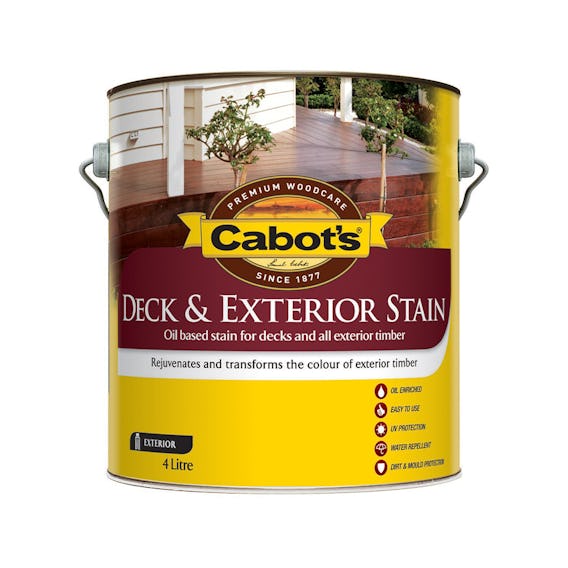 Cabot's Deck Exterior Stain Oil Based Beach House Grey 4L
