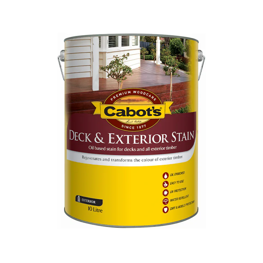 Cabot's Deck & Exterior Stain Oil Based Merbau 10L - Inspirations Paint