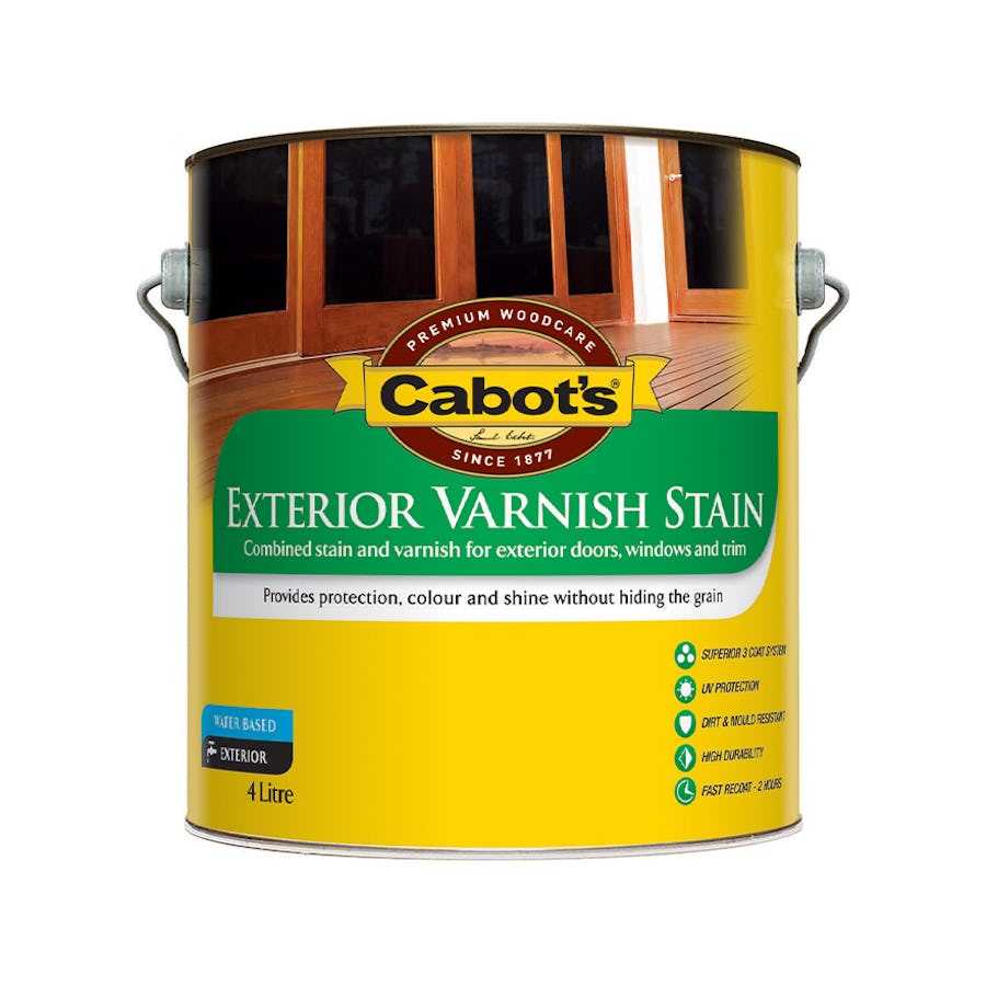 Cabot's Exterior Varnish Stain Teak 4L