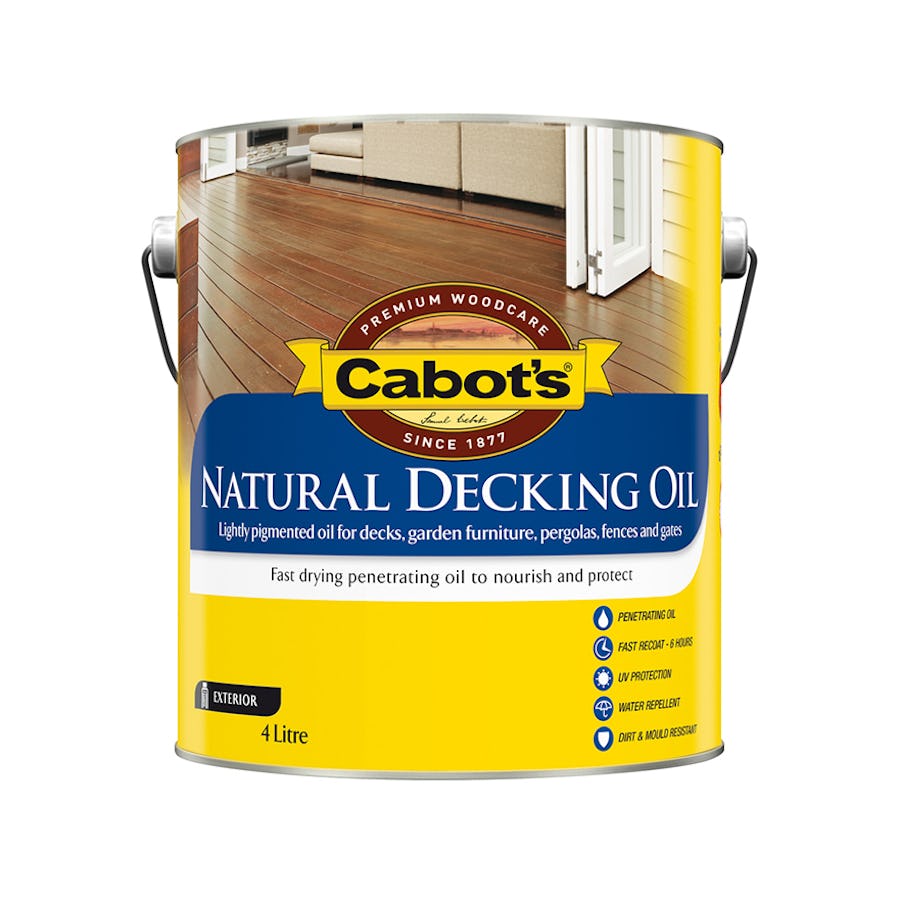 Cabot's Natural Decking Oil Natural 4L