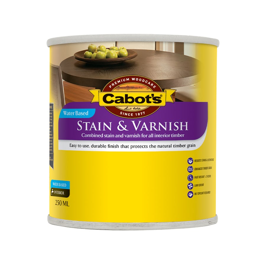 Cabot's Stain & Varnish Water Based Satin Jarrah 250ml