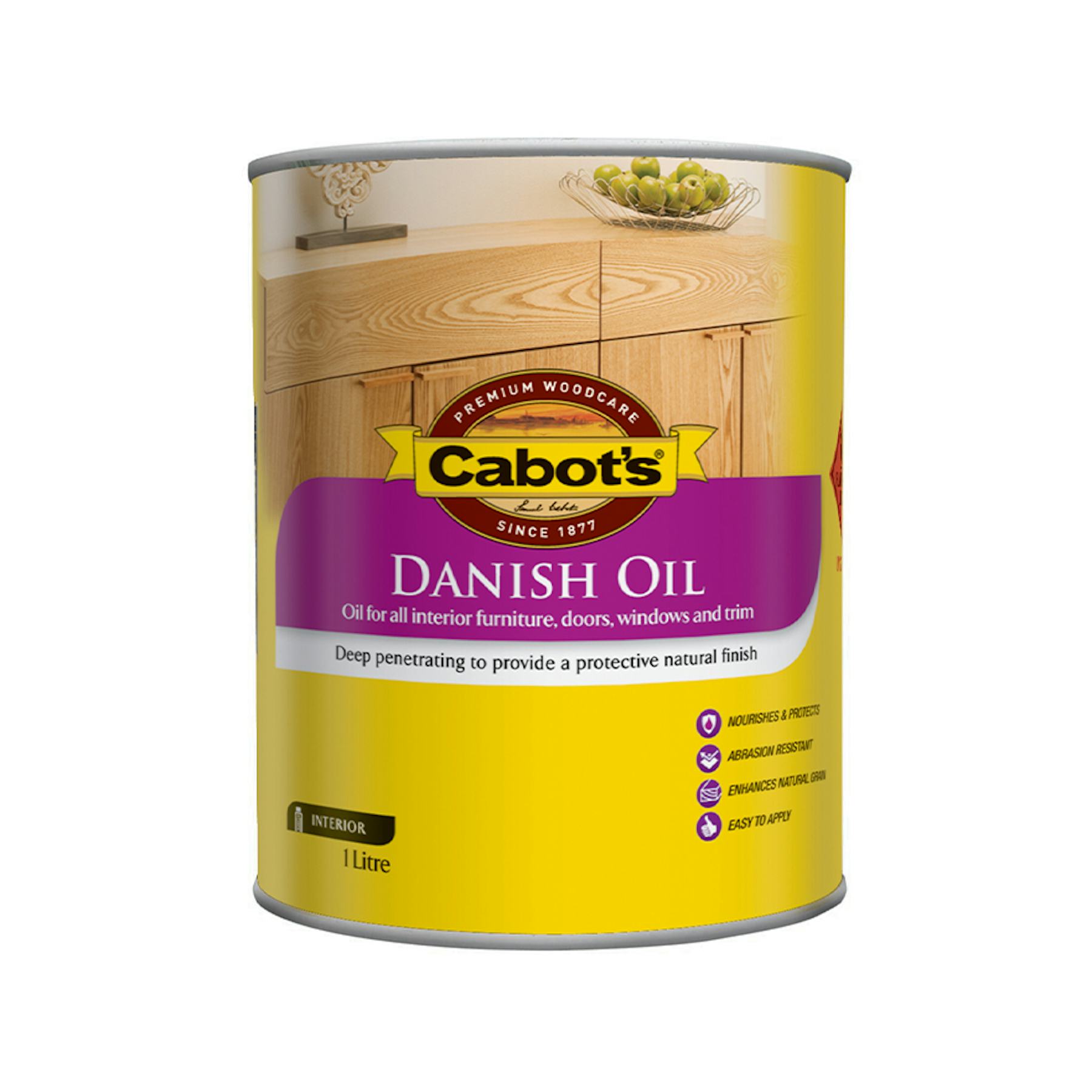 Cabot's Clear Danish Oil 1L Inspirations Paint