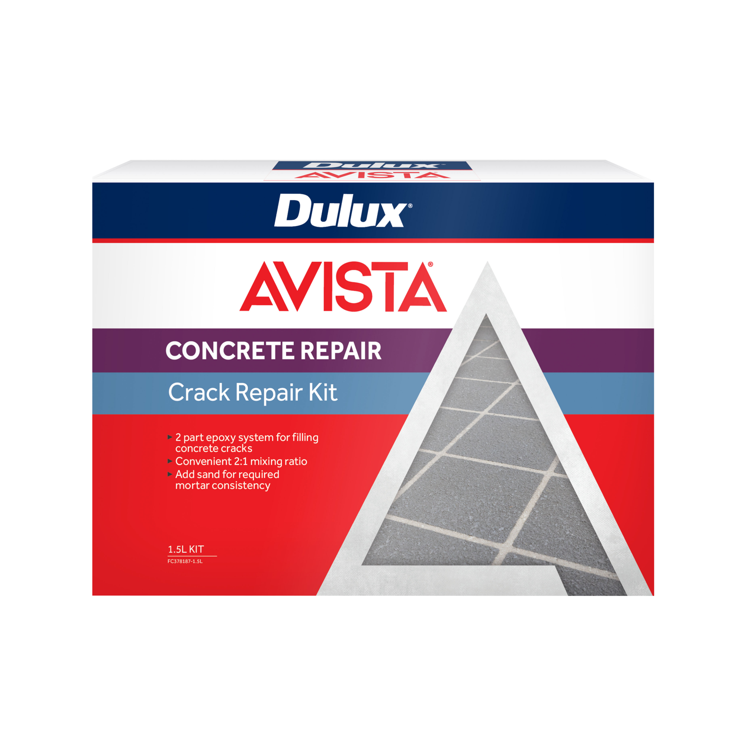 Dulux Avista Epoxy Crack Repair Kit 1.5L Inspirations Paint