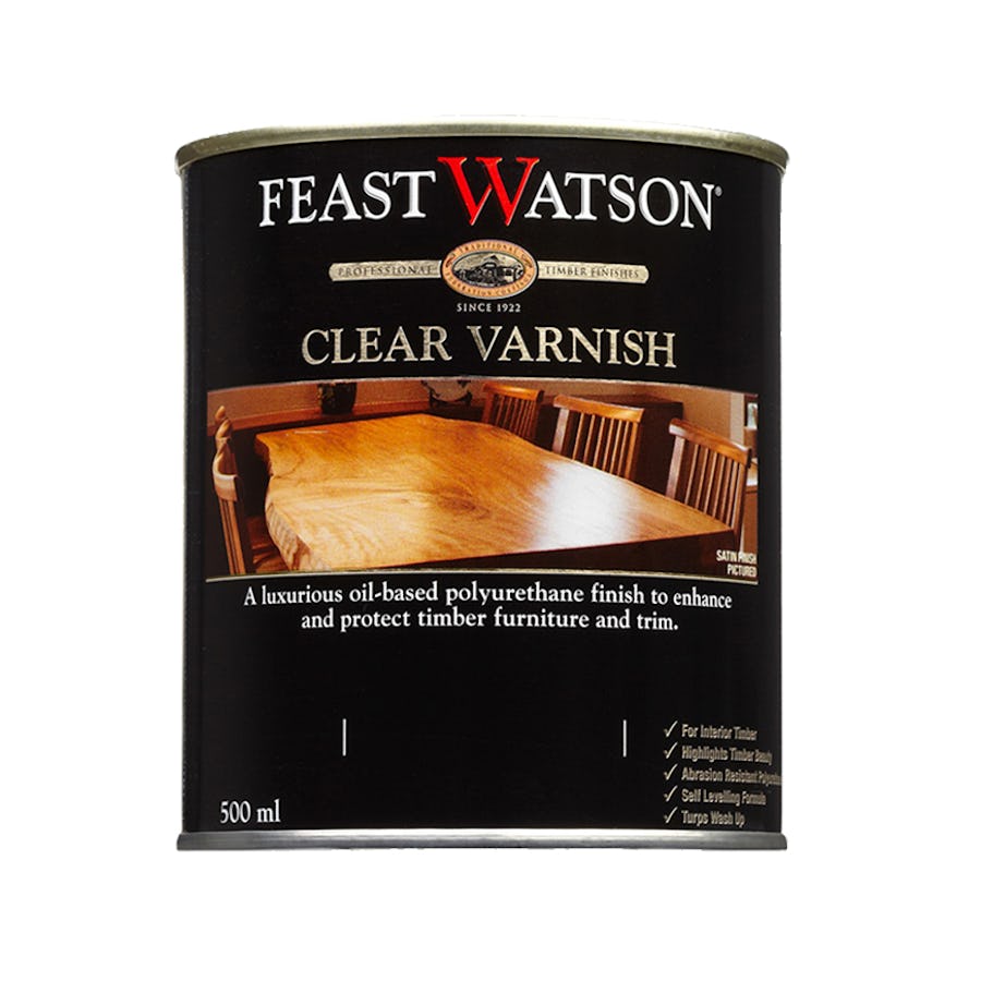Feast Watson Clear Varnish Satin 500ml