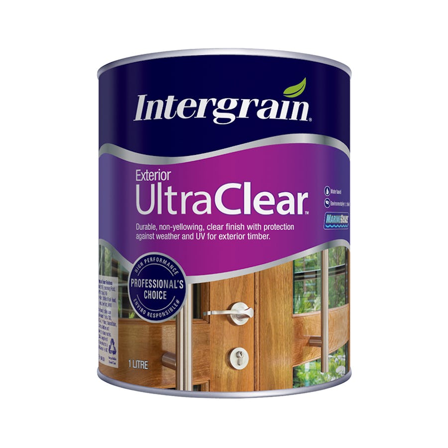 Intergrain UltraClear Exterior Timber Finish Satin 1L