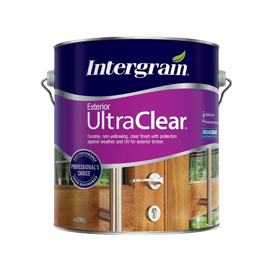 Intergrain UltraClear Exterior Timber Finish Satin 4L