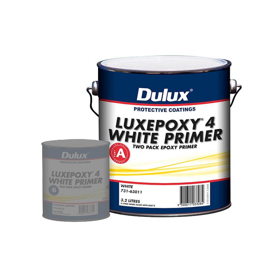 Dulux Protective Coatings Luxepoxy 4 White Primer Part A White 3.2L