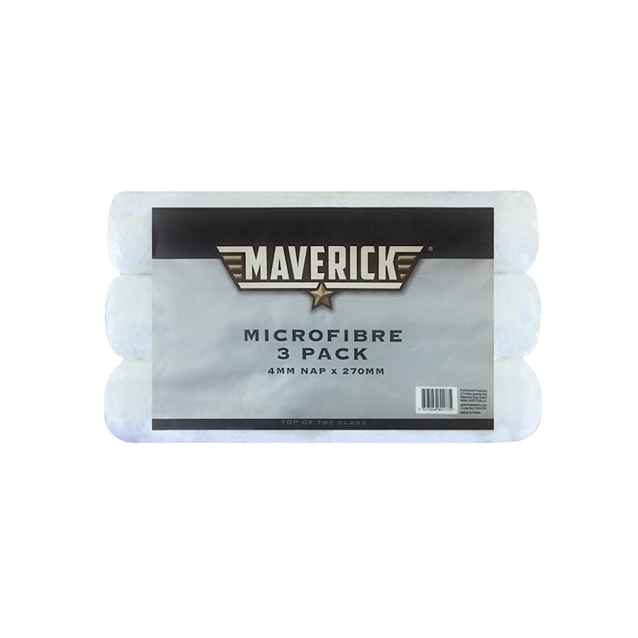 Maverick Microfibre Roller Cover 4mm x 270mm 3 Pack