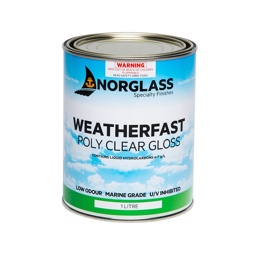 Norglass Weatherfast Poly Clear Gloss 1L