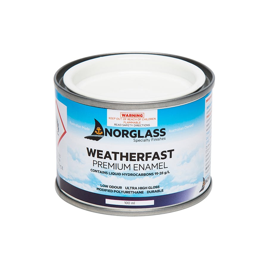 Norglass Weatherfast Premium Enamel Gloss Marker Yellow 100ml