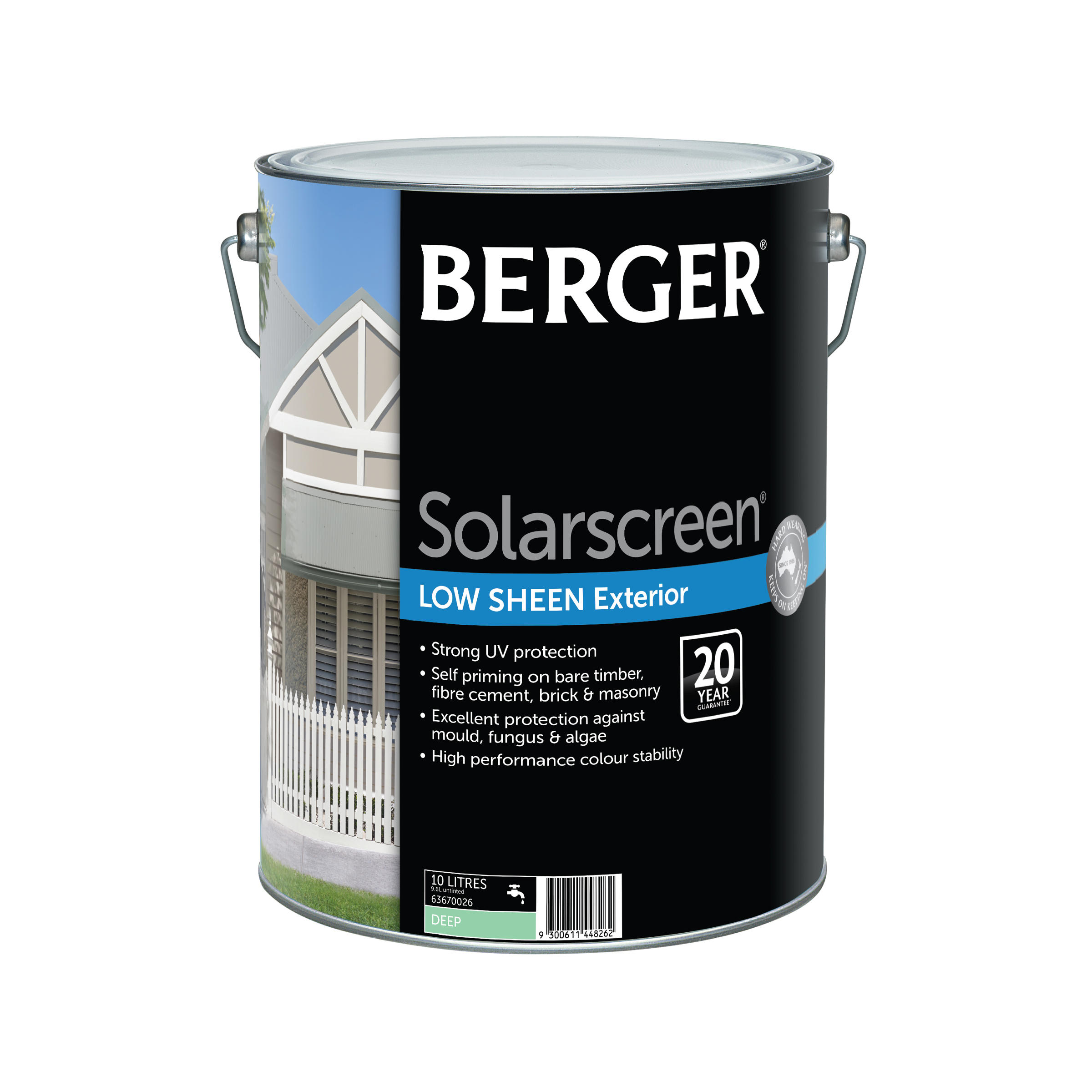 Berger Solarscreen Low Sheen Deep 10L Inspirations Paint