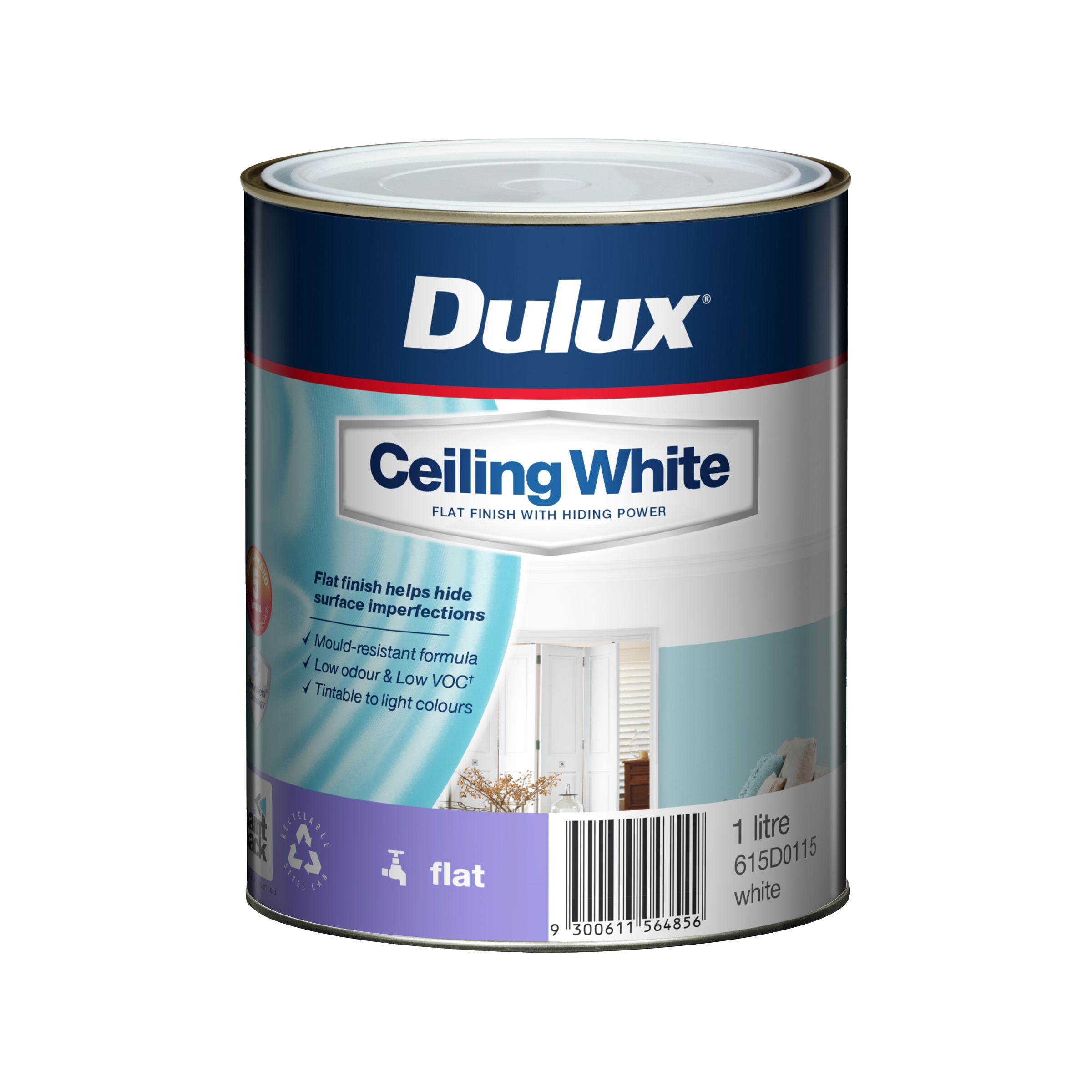 Dulux Ceiling White 1L Inspirations Paint