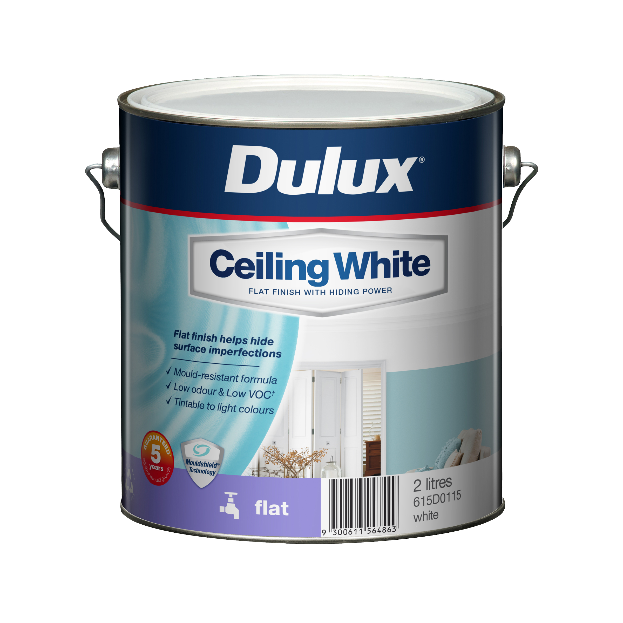 Dulux Ceiling White 2L Inspirations Paint