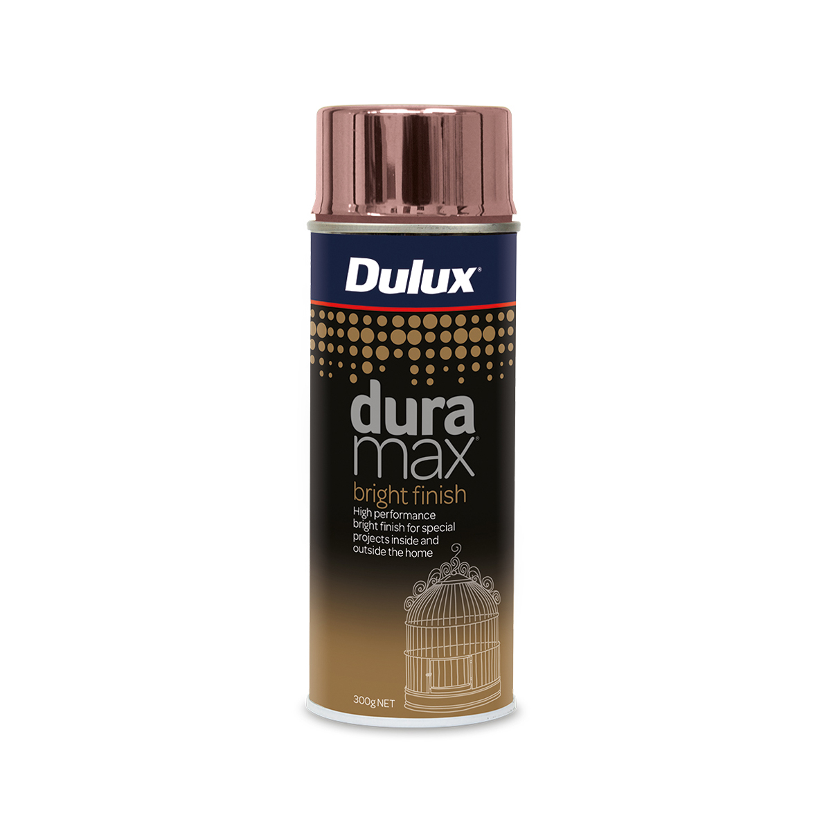Dulux Duramax Bright Copper Rose Spray Paint 300G Inspirations Paint