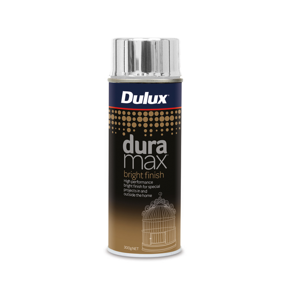 Dulux Duramax Bright Chrome Spray Paint 300g Inspirations Paint