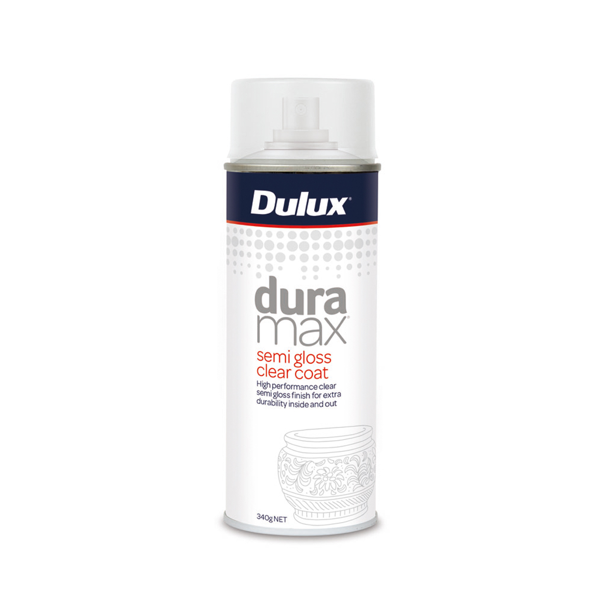 Dulux Duramax Clear Coat Semi Gloss 325g Inspirations Paint