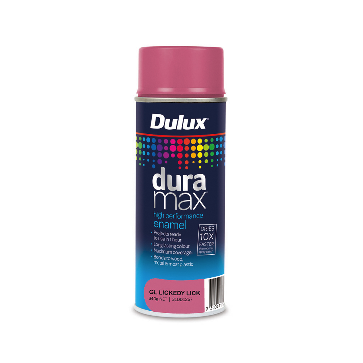 Dulux Duramax High Performance Enamel Spray Paint Gloss Lickedy Lick
