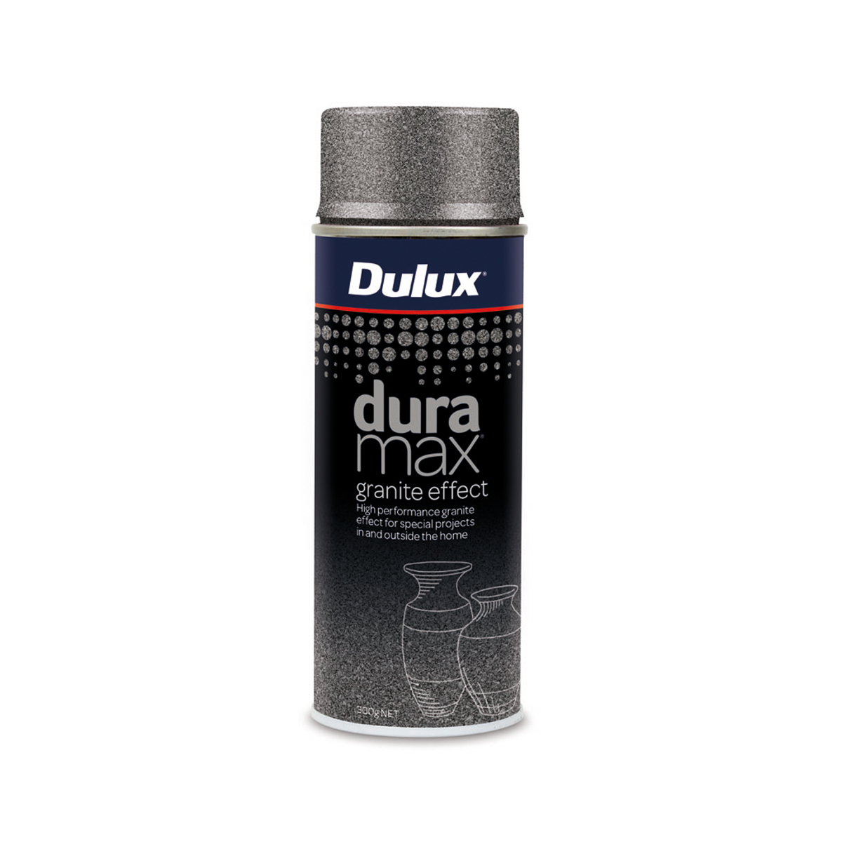 Dulux Duramax Granite Effect Spray Paint Granite Grey 300G