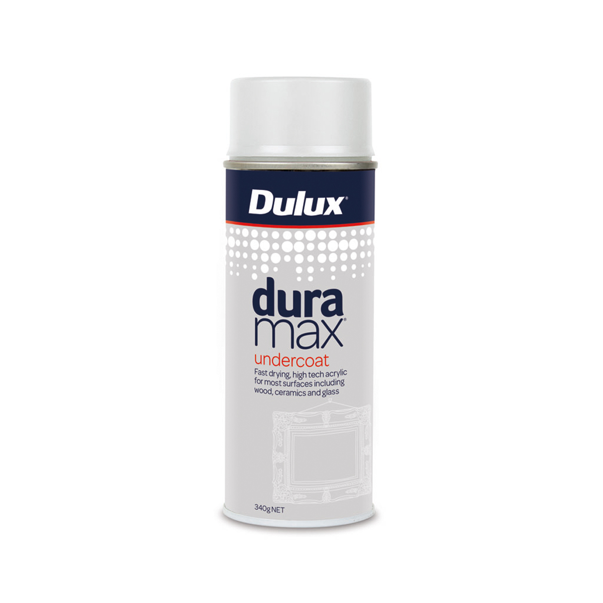 Dulux Duramax Undercoat Spray Paint Flat 340G Inspirations Paint