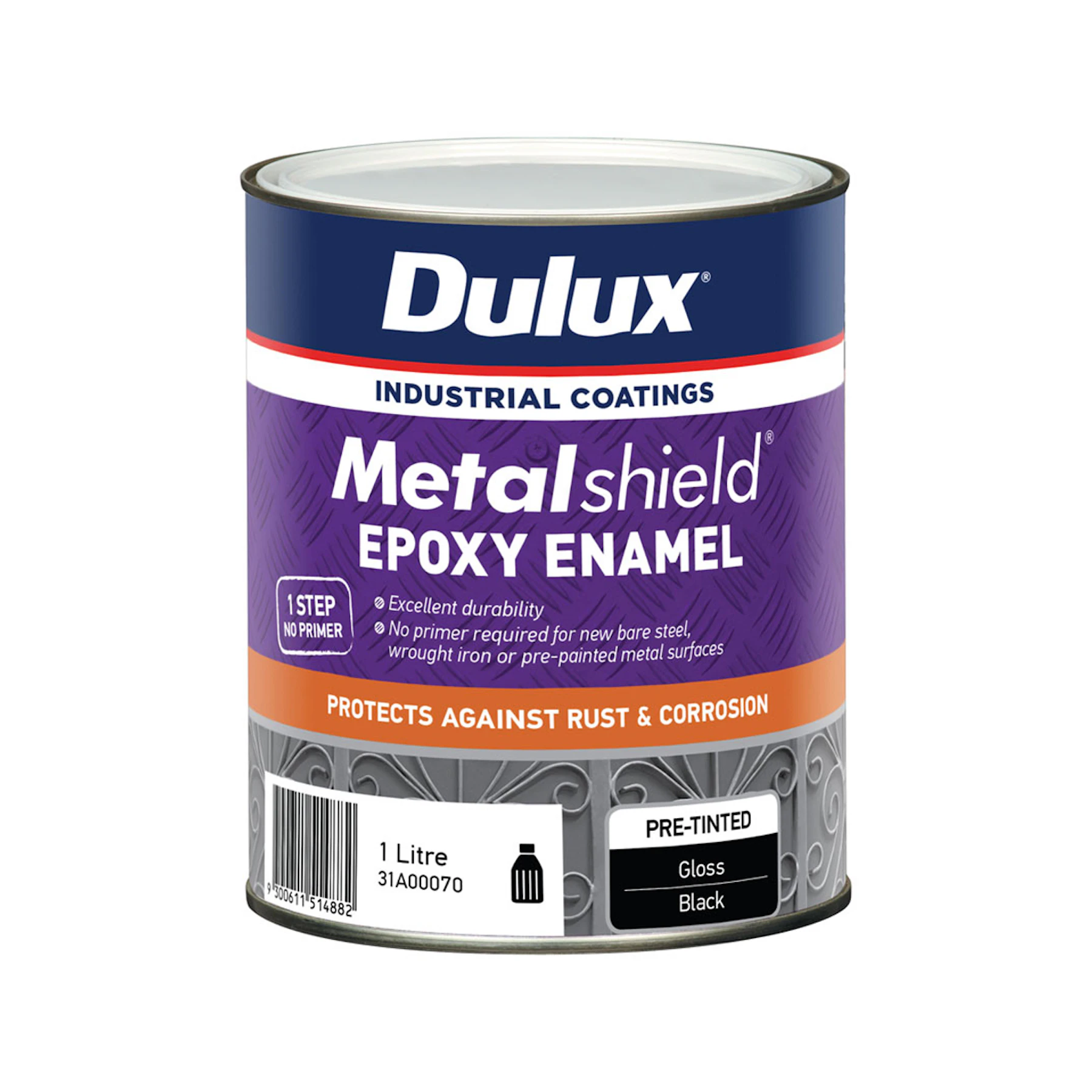 Dulux Metalshield Epoxy Enamel Gloss Black 1L Inspirations Paint Dulux Metalshield Epoxy Enamel Gloss Black 1L Inspirations Paint