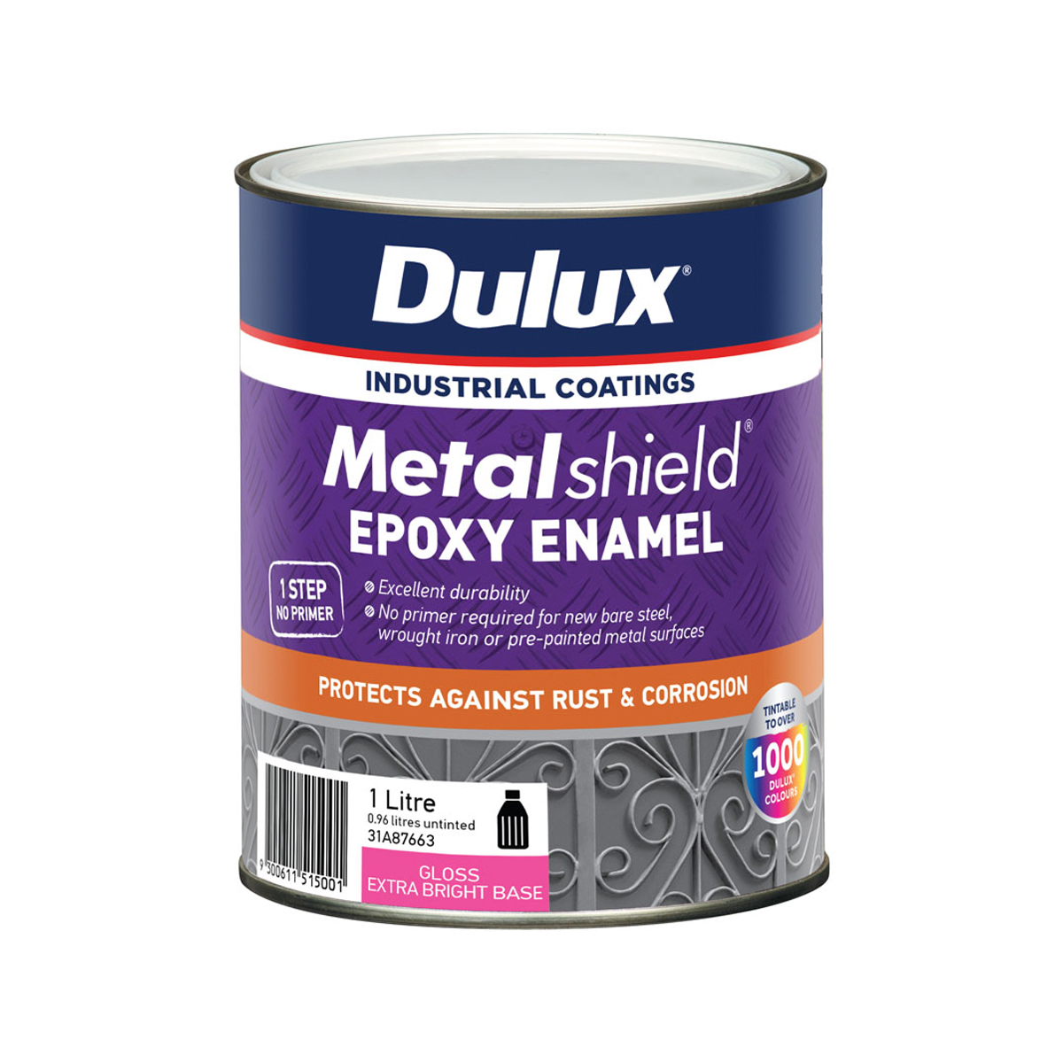 dulux metalshield epoxy enamel satin black