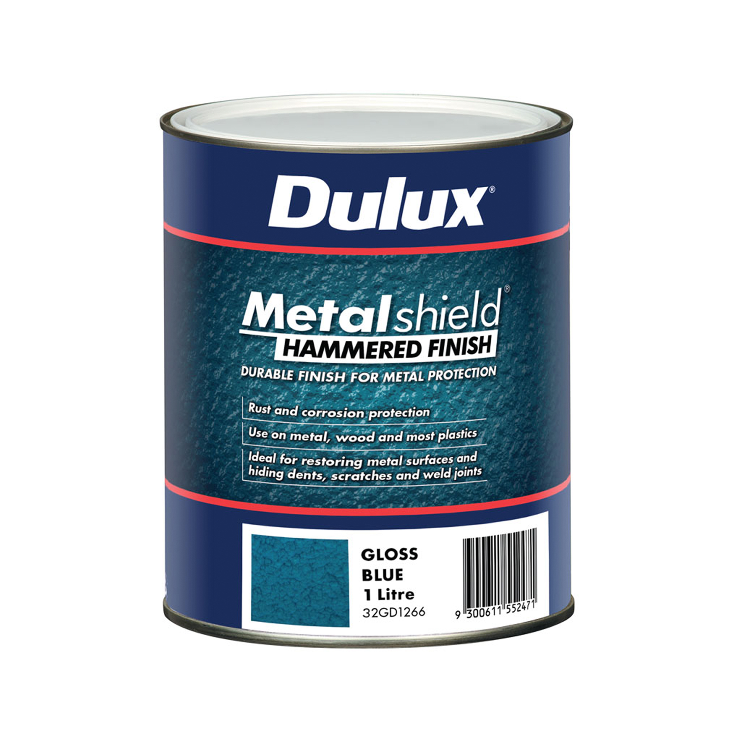 Dulux Metalshield Hammered Finish Blue 1L Inspirations Paint