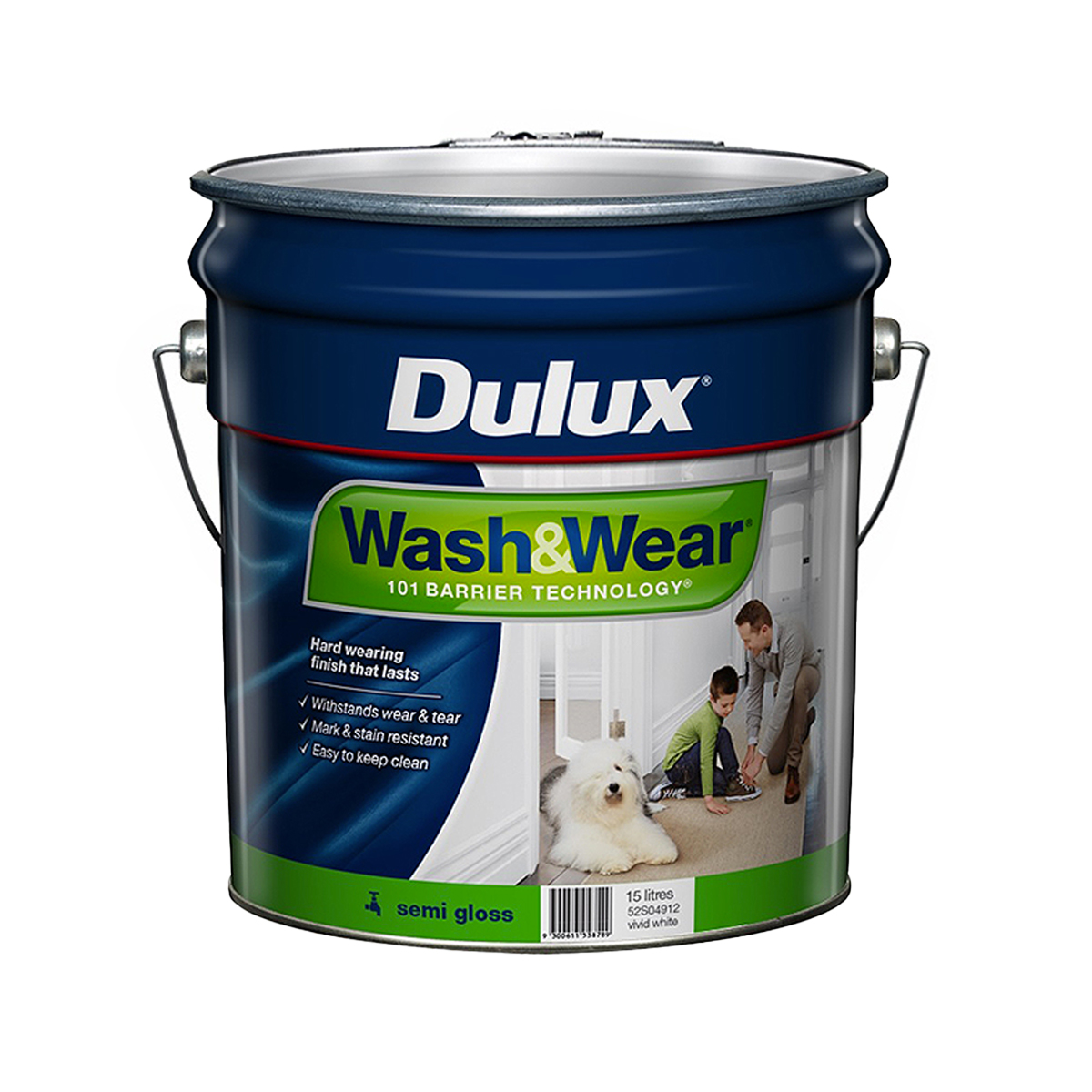 Dulux Wash&Wear Semi Gloss Deep 4L Inspirations Paint
