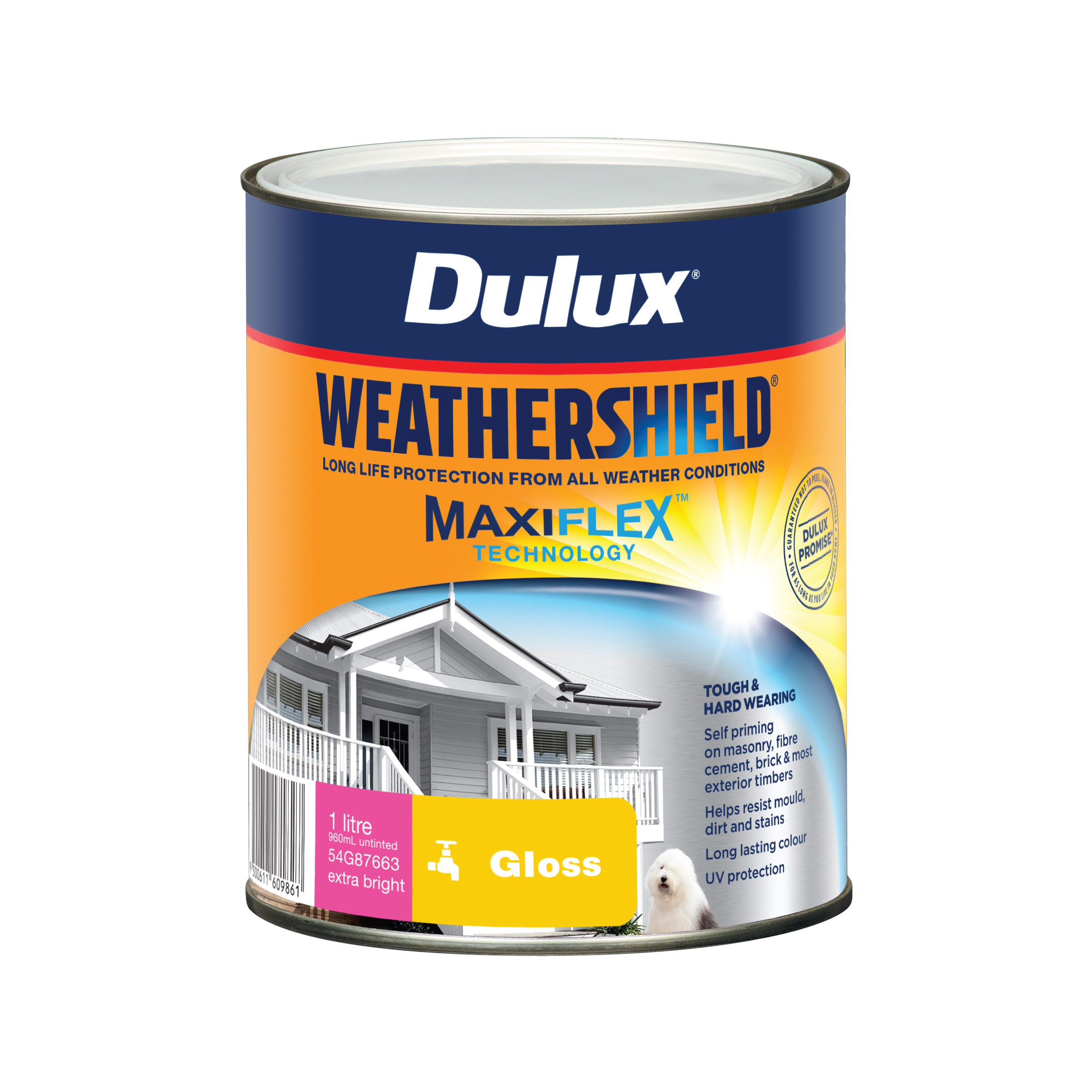 Dulux Weathershield Gloss Extra Bright 1L Inspirations Paint