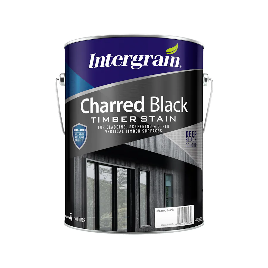 Intergrain Charred Black Timber Stain 10L - Inspirations Paint