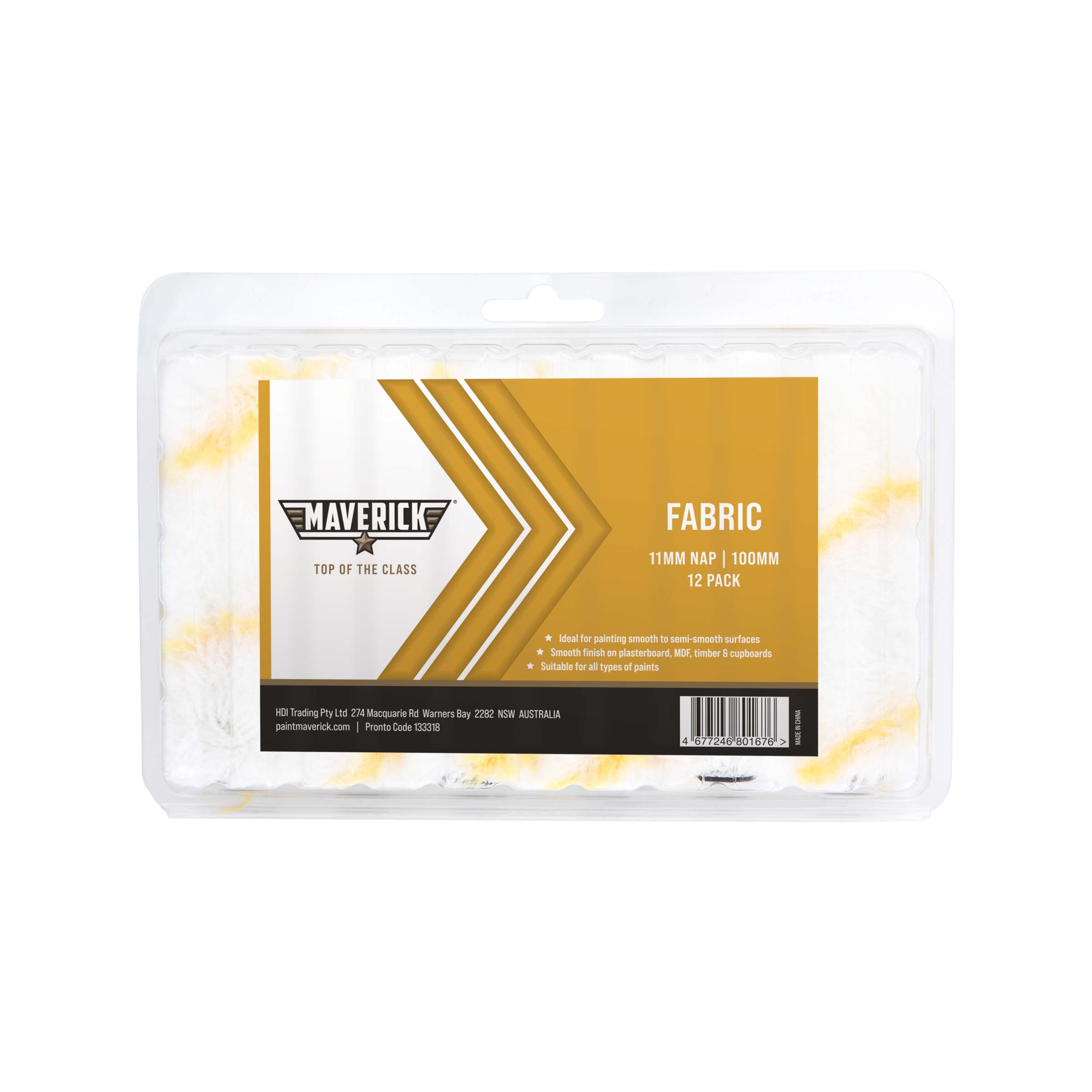 maverick-minirollers-fabric-100mm-12pack