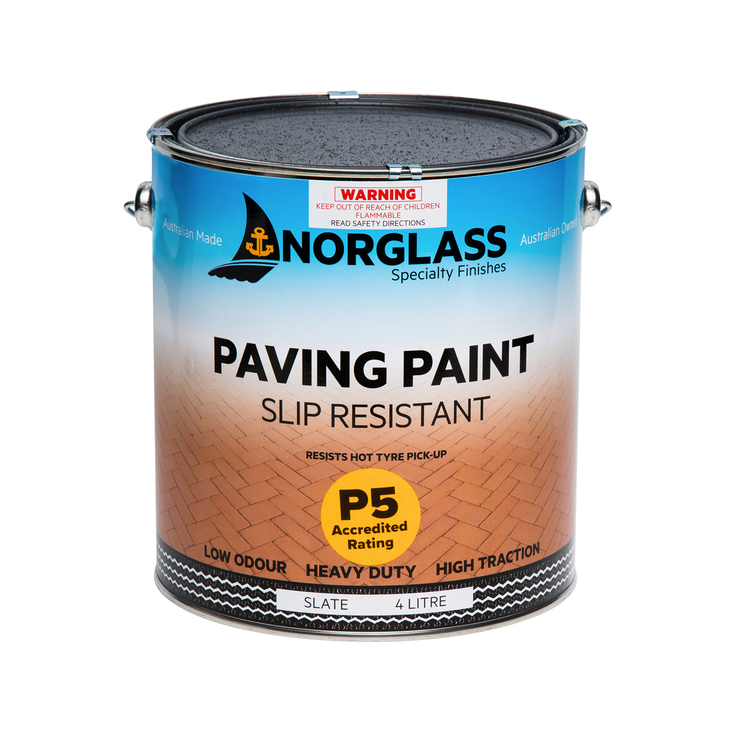 Slip Resistant Paving Paint Terracotta 10L Inspirations Paint