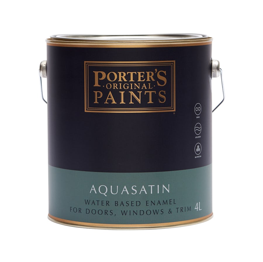 Porter's Paints Aqua Satin Enamel Mid 4L