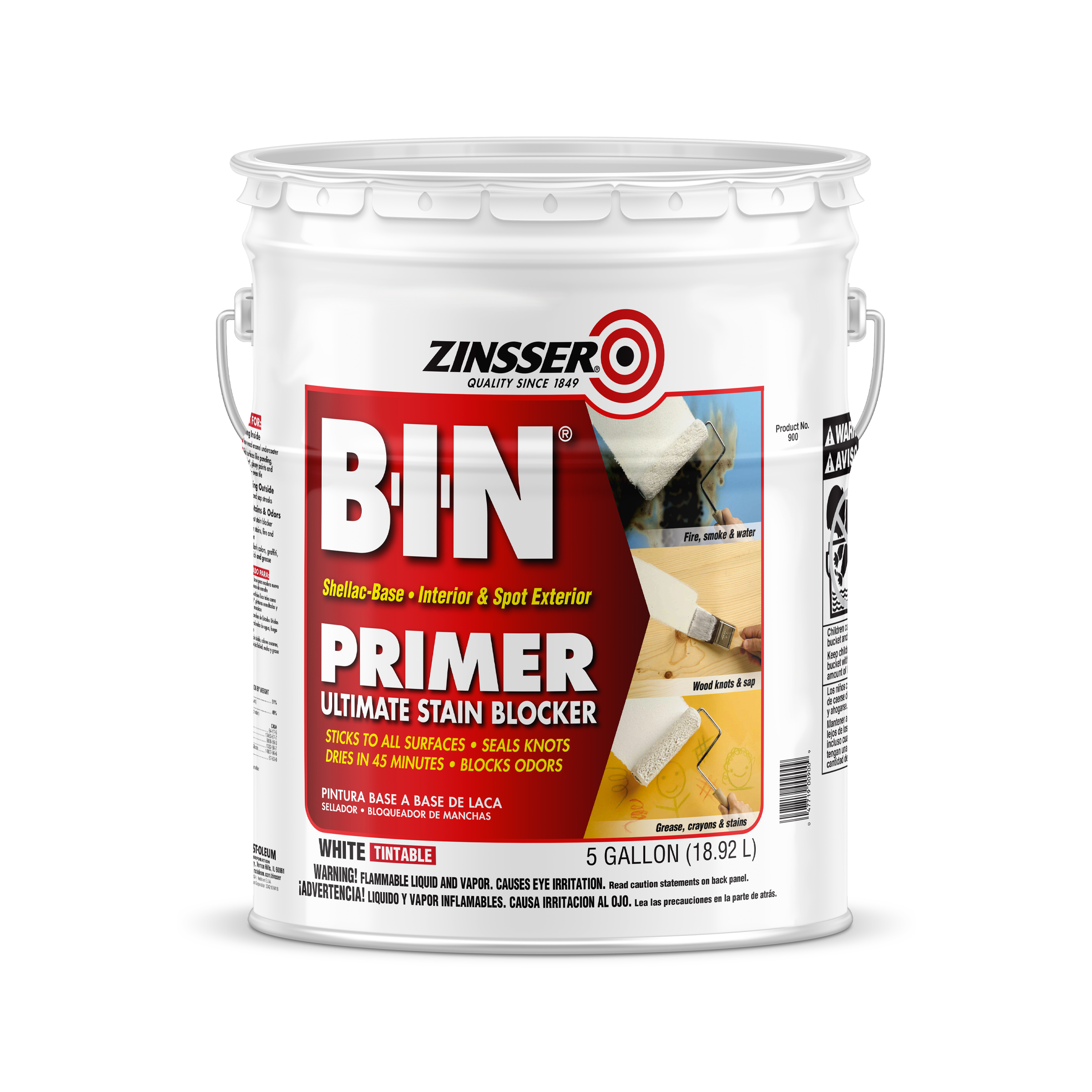 Zinsser BIN? ShellacBased Primer Sealer Stain Killer 18.9L