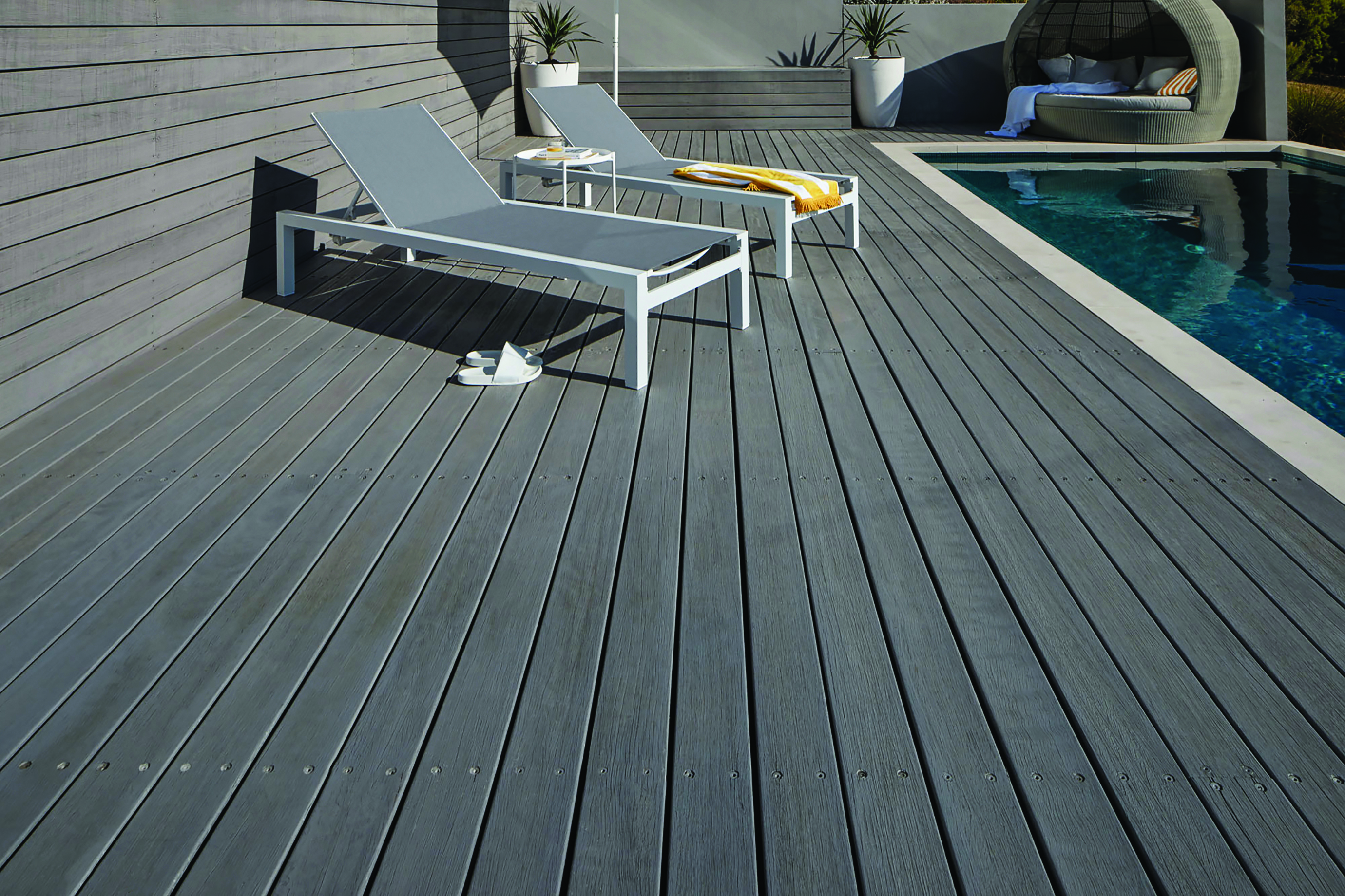Grey weathered deck