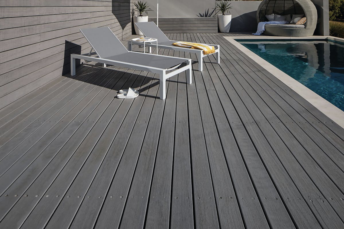 Grey weathered deck